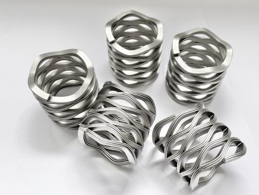 2-24 vueltas de resorte de onda de acero inoxidable para ambientes de alta temperatura de -200°C a 700°C