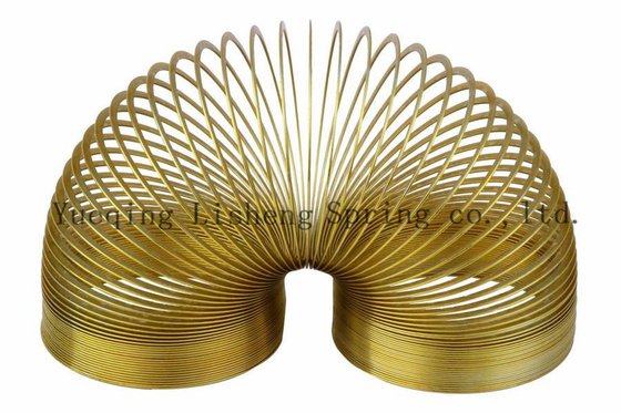 El diseño es hermoso Metal de resorte de color amarillo de acero al carbono / material de acero inoxidable
