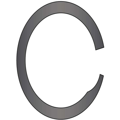 Anillo de retención en espiral ligero de giro único externo para equipos automáticos