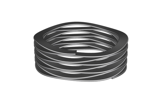 Muchos muelles de compresión ondulados de onda 30-32 mm con extremos planos