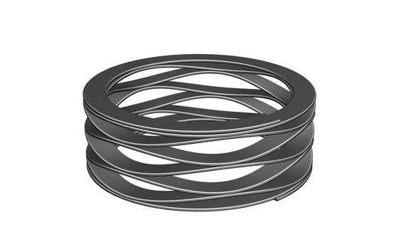 Muchos muelles de compresión ondulados de onda 30-32 mm con extremos planos